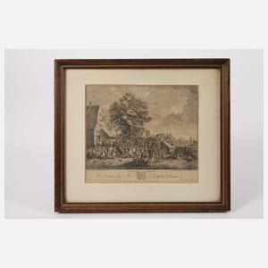 Martini und Le Bas, "Fète de Village" nach Teniers