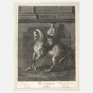 Johann Elias Ridinger, "Reitschule"