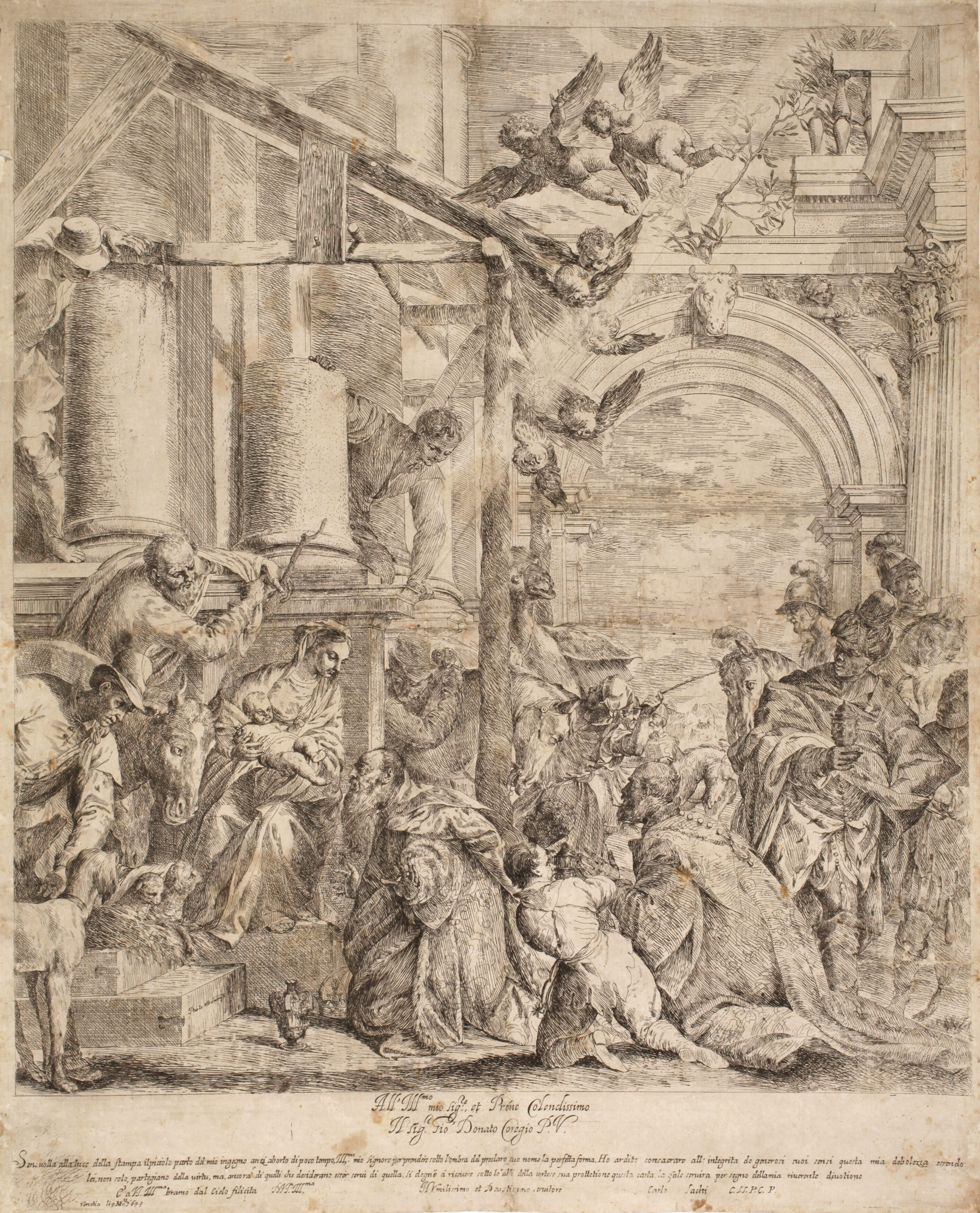 Carlo Sacchi, "Die Anbetung der Könige"