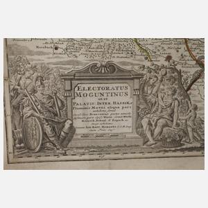 Johann Baptist Homann, Karte fränkischer Kreis-Mainz