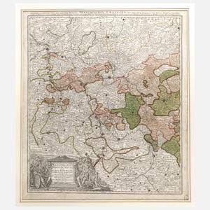 Johann Baptist Homann, Karte fränkischer Kreis-Mainz