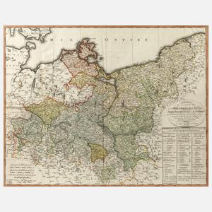 Franz Ludwig Güssefeld, Karte Brandenburg/Pommern