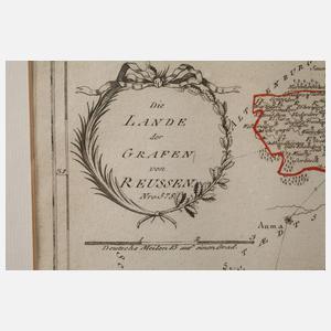 Franz von Reilly, Kupferstichkarte Reuß