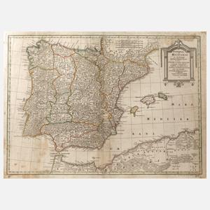 Tobias Conrad Lotter, Karte Iberische Halbinsel