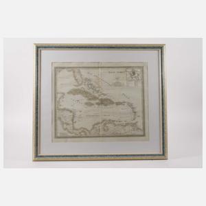 Carl Ferdinand Weiland, Karte Karibik