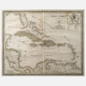 Carl Ferdinand Weiland, Karte Karibik