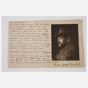 Heinrich Zille, Drei eigenhändige Postkarten