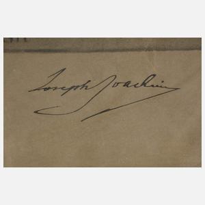 Willy von Beckerath, "Joseph Joachim"