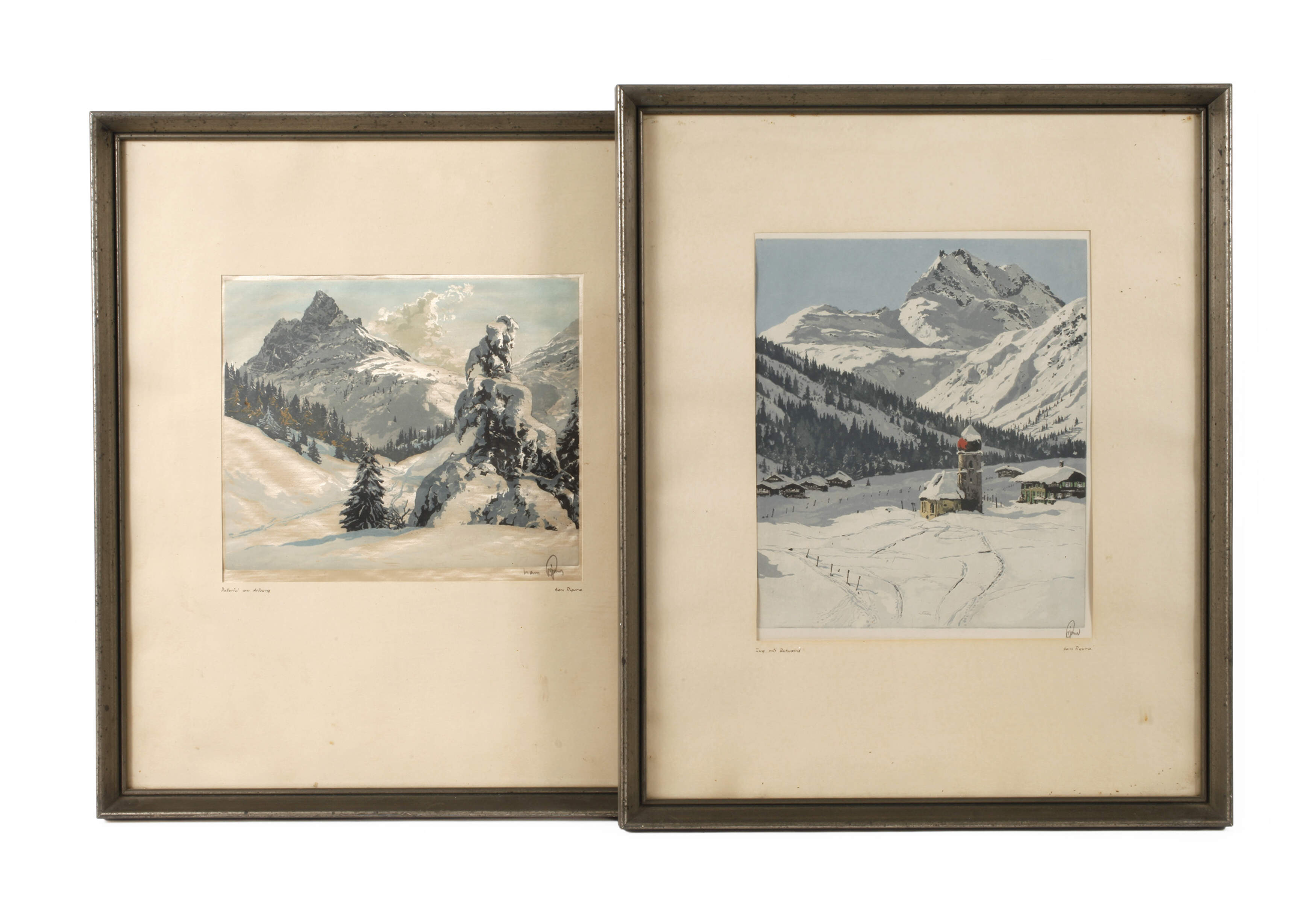 Hans Figura, Paar Winterlandschaften