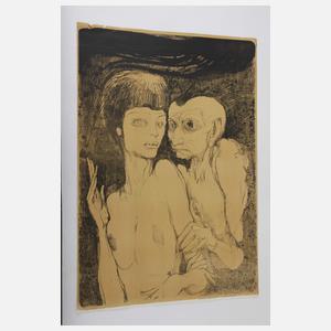 Ernst Fuchs, "Das ungleiche Paar"