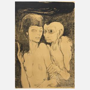 Ernst Fuchs, "Das ungleiche Paar"