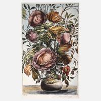 Ernst Fuchs, "Flamboyanter Blumenstrauß"111