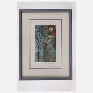 Ernst Fuchs, "Negligé"