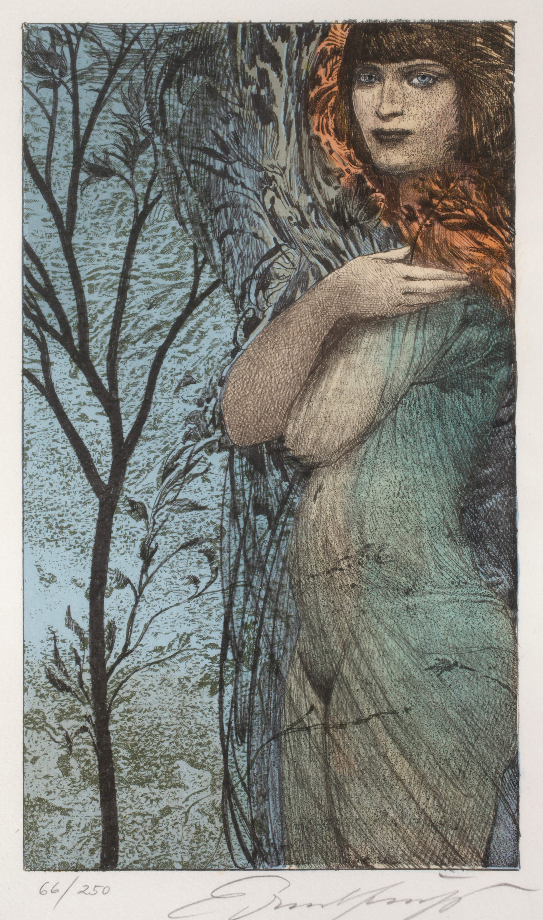 Ernst Fuchs, "Negligé"