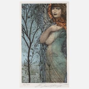 Ernst Fuchs, "Negligé"