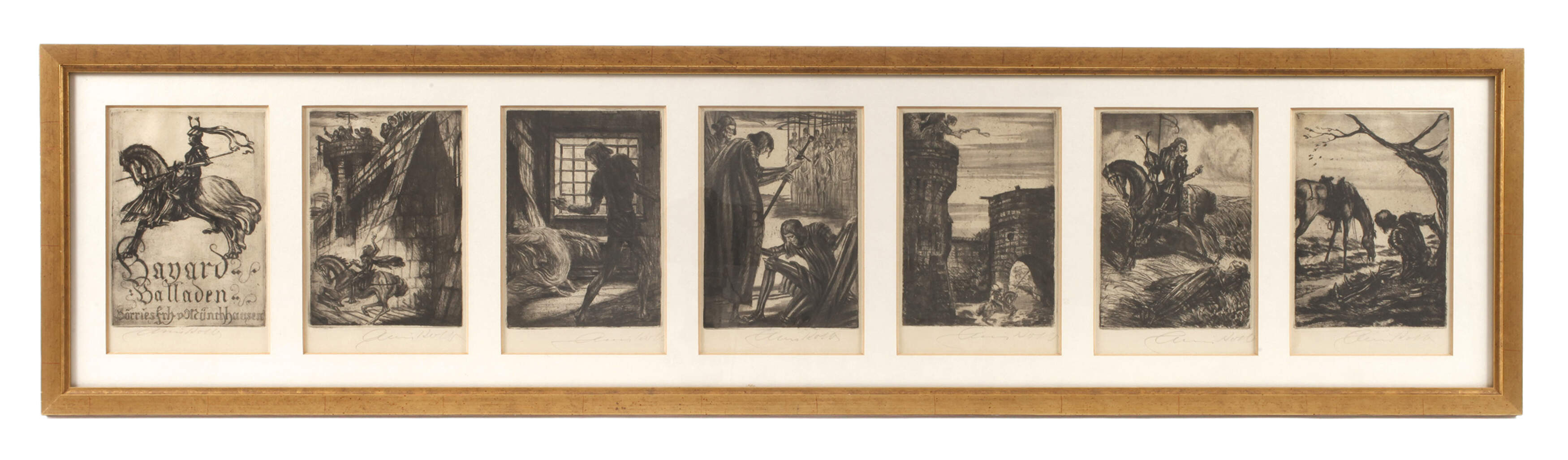 Alois Kolb, Zyklus zu "Bayard Balladenkranz"