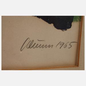 Heinz Schunn, Bauerngehöft im Frühling