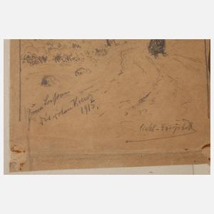 Georg Siehl-Freystett, Zeichnung und Radierung