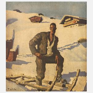 nach Alfons Walde, "Bergwinter"