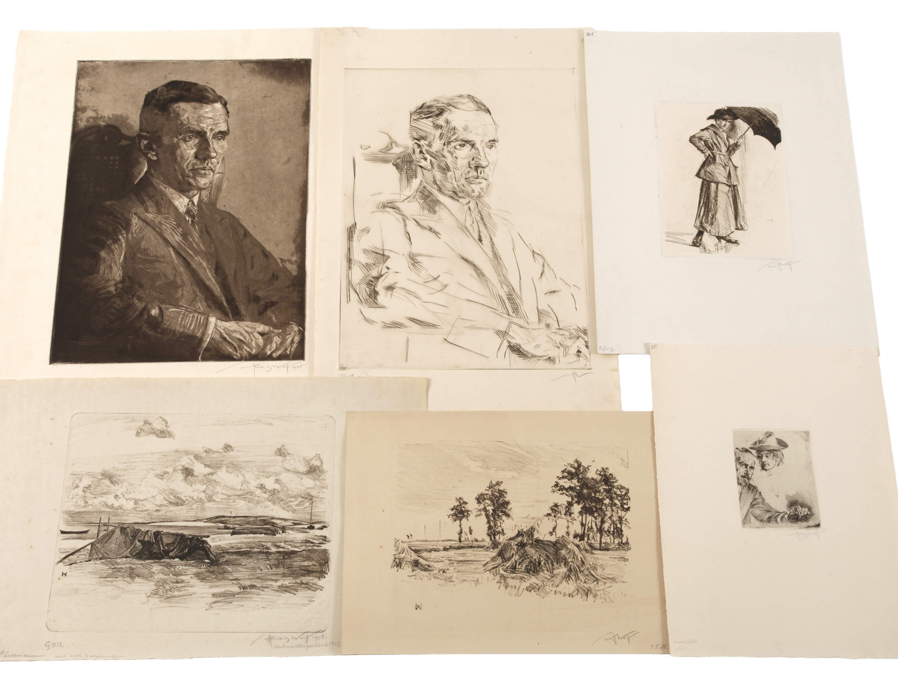 Heinrich Wolff, Graphikkonvolut