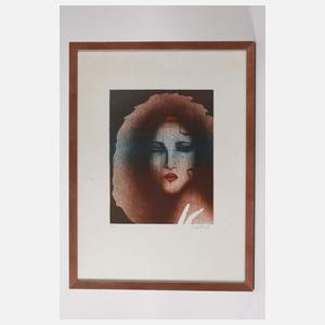 Paul Wunderlich, Frauenportrait