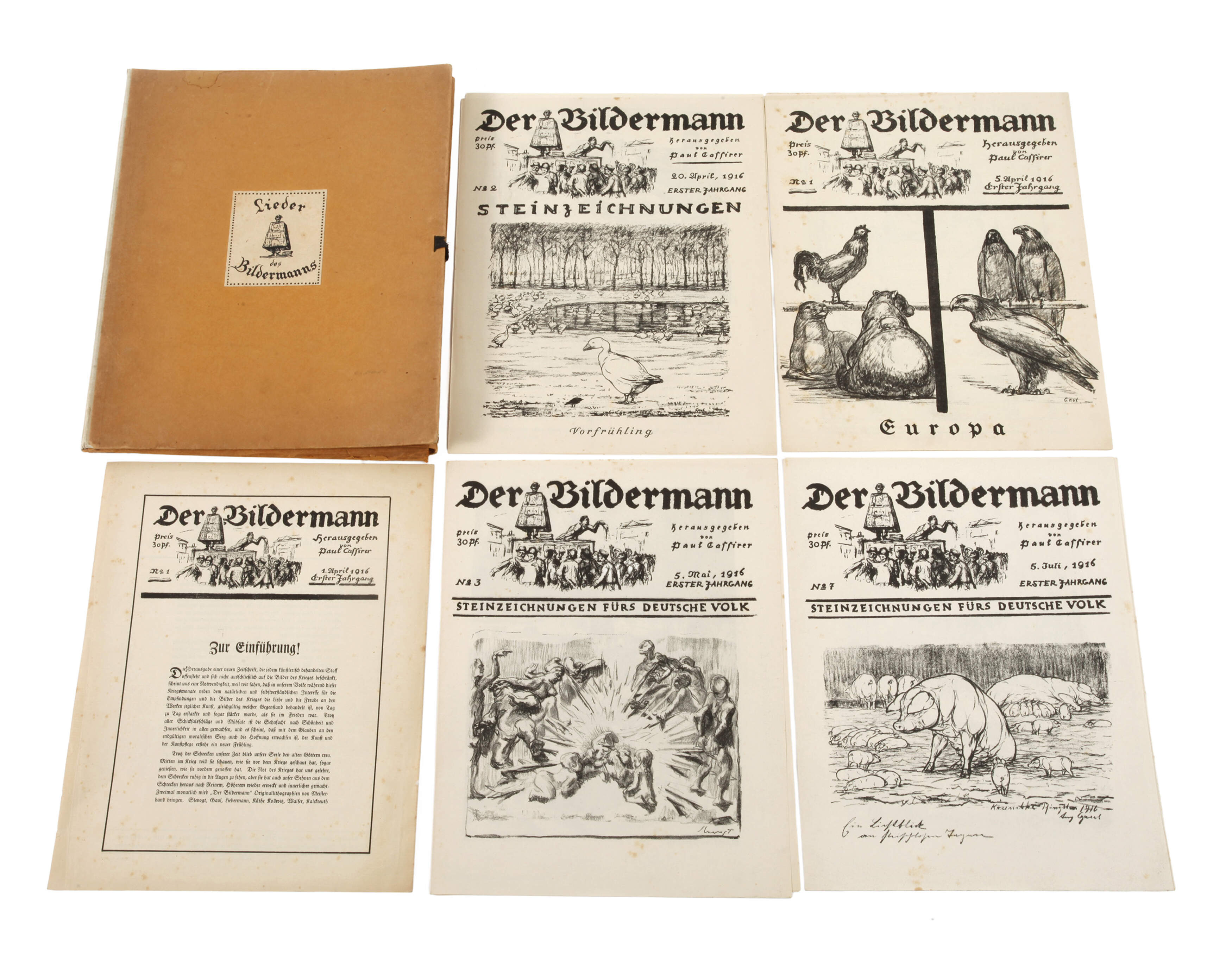 Paul Cassirer, Mappe "Lieder des Bildermanns"