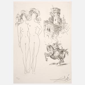 Salvador Dali, attr., Frauenpaar
