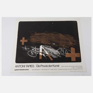 Antoni Tápies, Plakat "Die Praxis der Kunst"