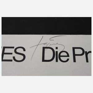 Antoni Tápies, Plakat "Die Praxis der Kunst"