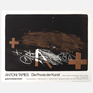 Antoni Tápies, Plakat "Die Praxis der Kunst"