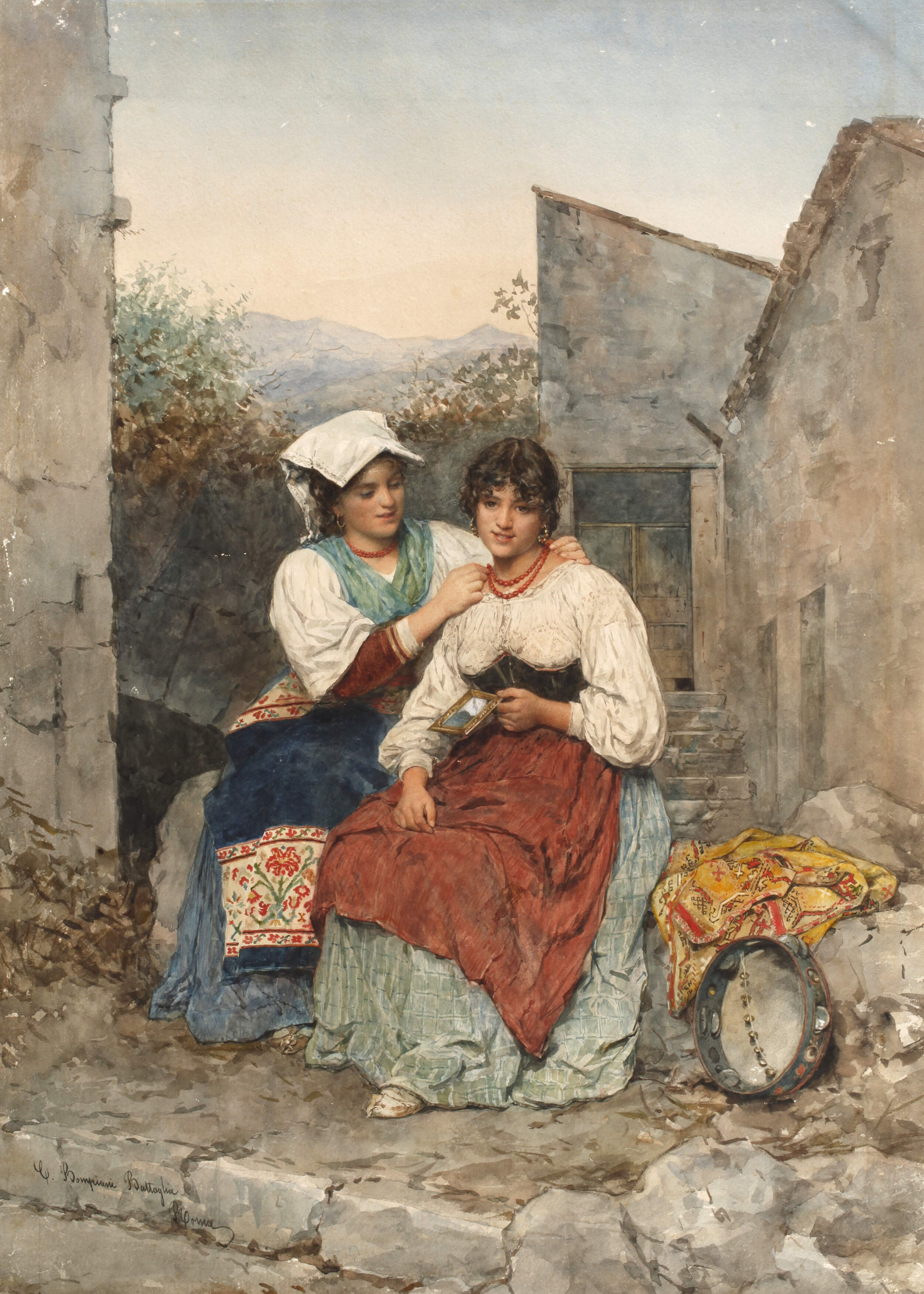 Clelia Bompiani-Battaglia, Zwei Freundinnen