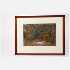 William Bradley, attr., Rast im Wald