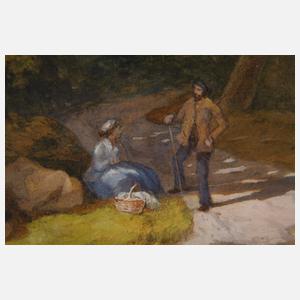 William Bradley, attr., Rast im Wald