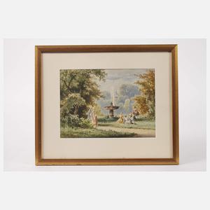 Anton Doll, Galante Gesellschaft im Park