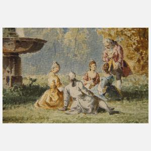 Anton Doll, Galante Gesellschaft im Park