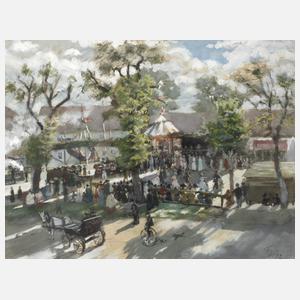 Franz Goepfart, attr., Kritzekrebsmarkt