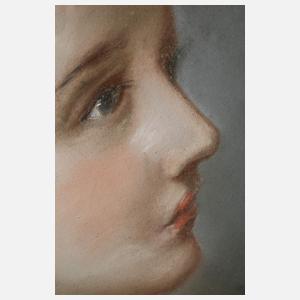 Ribbe, Mädchen mit Lorbeerkranz