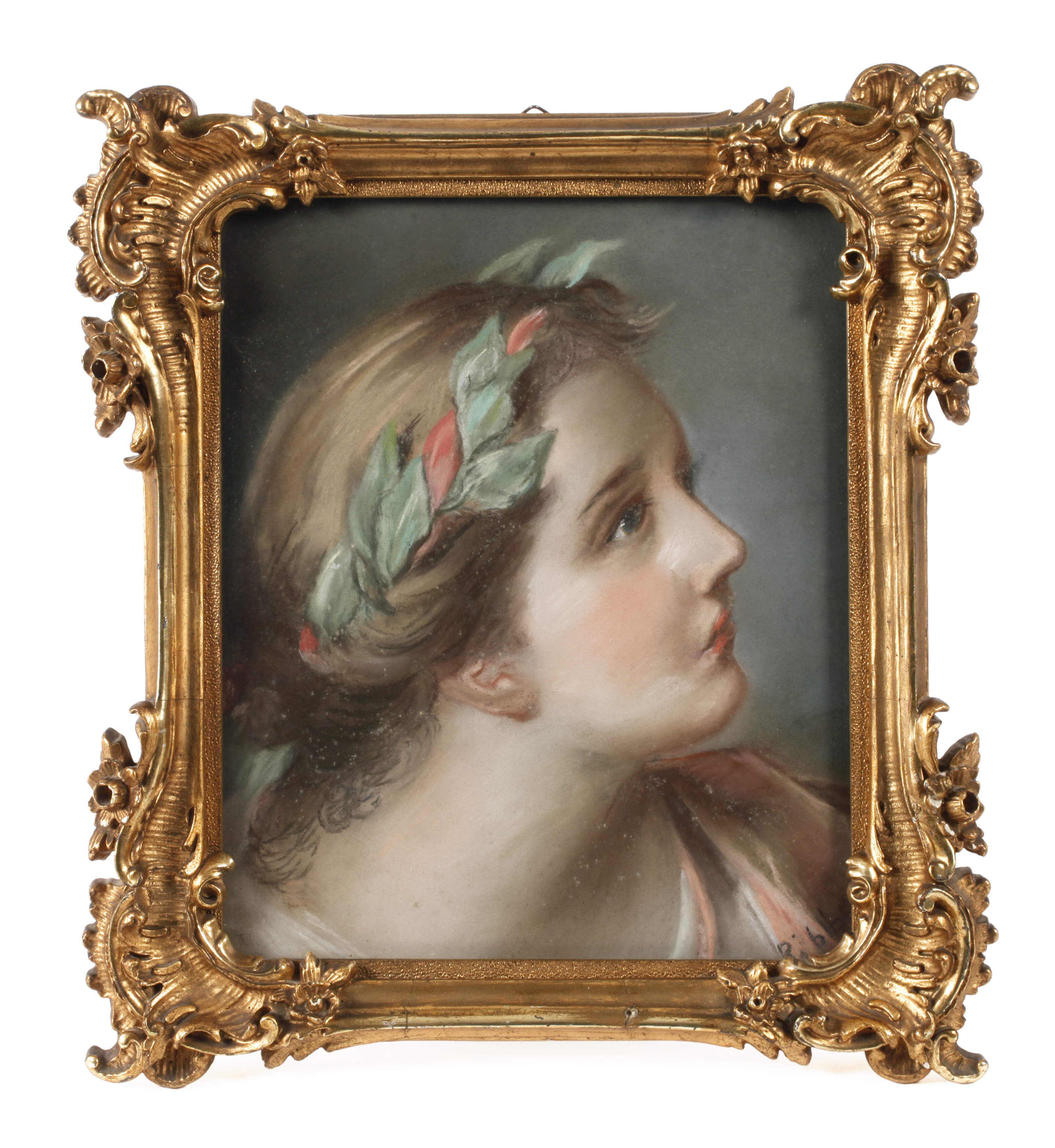 Ribbe, Mädchen mit Lorbeerkranz