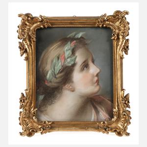 Ribbe, Mädchen mit Lorbeerkranz