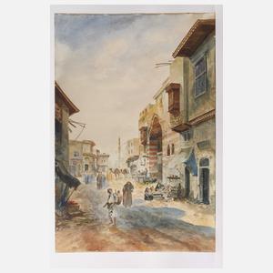 Charles Wilda, Straßenszene in Kairo