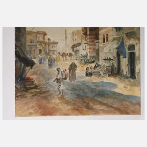 Charles Wilda, Straßenszene in Kairo