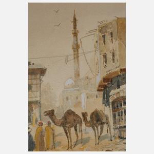 Charles Wilda, Straßenszene in Kairo