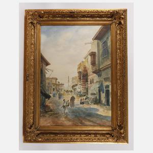 Charles Wilda, Straßenszene in Kairo