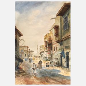 Charles Wilda, Straßenszene in Kairo