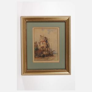 Hermann Moritz Wunderlich, Fischerboote am Kai