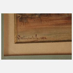 Hermann Moritz Wunderlich, Fischerboote am Kai