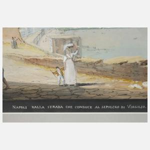 Blick auf Neapel mit Vesuv