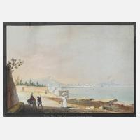 Blick auf Neapel mit Vesuv111