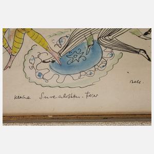 Bele Bachem, Paar Aquarelle