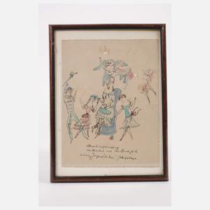 Bele Bachem, Paar Aquarelle